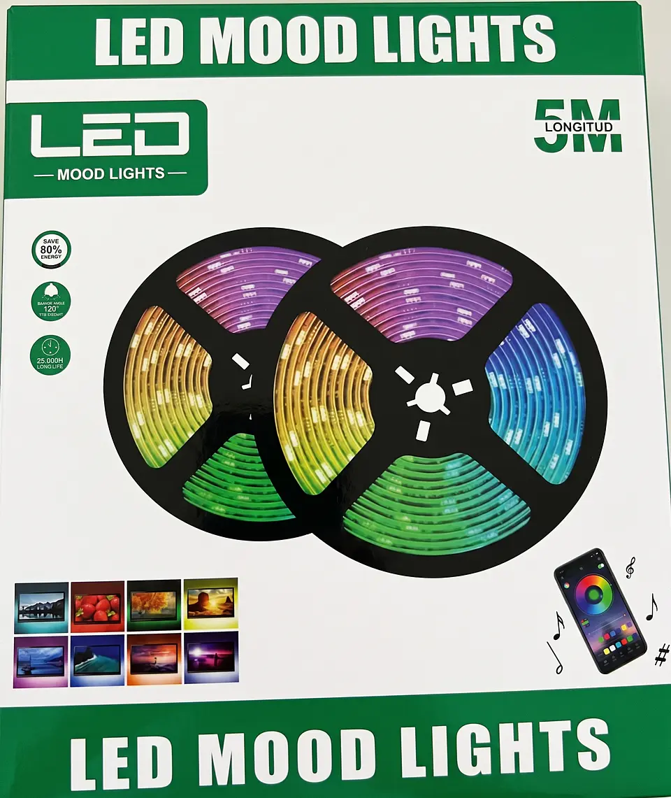 Kit Fita LED RGB Inteligente 5 Metros 5V (App & Modo Música) - YUXI 1