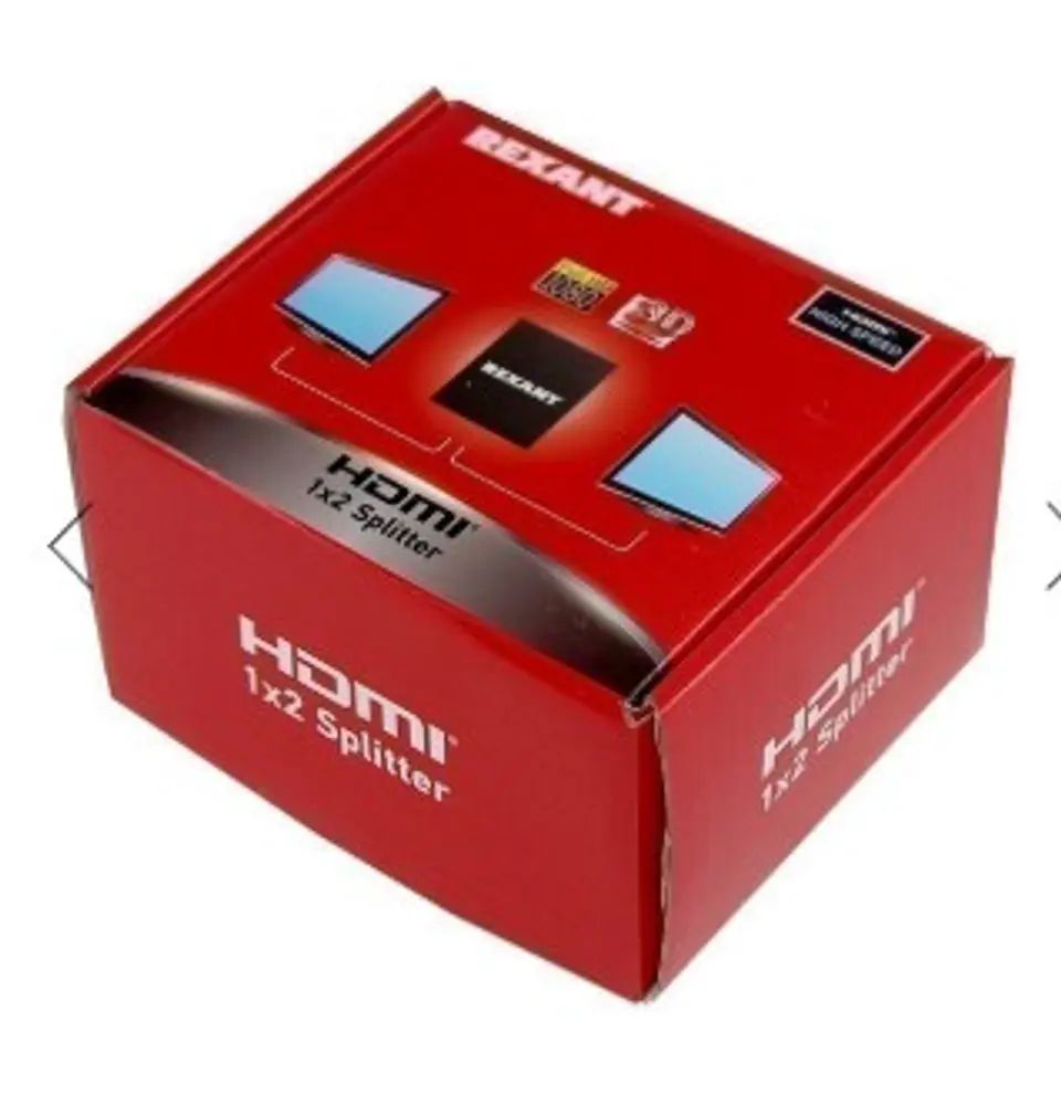 Splitter / Divisor HDMI Ativo 1x2 (1 Entrada para 2 Saídas) 1080p Metal - REXANT 3