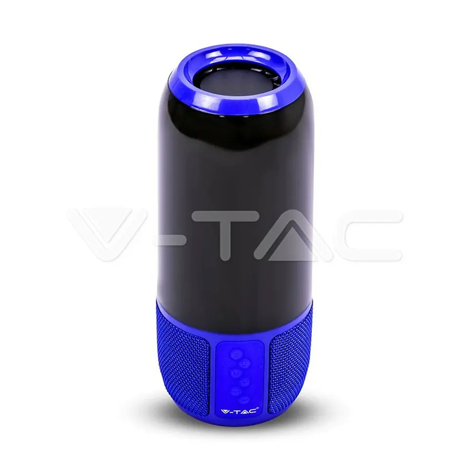 Candeeiro de Mesa LED RGB 2x3W com Altifalante Bluetooth e Bateria (Azul) - V-TAC 3