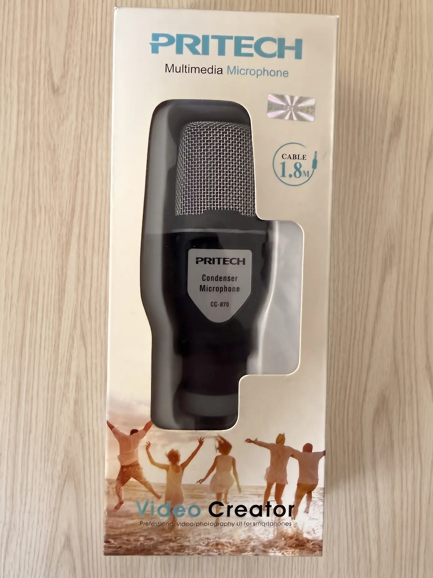 Microfone de Condensador Multimédia c/ Tripé 3.5mm (1.8m) - PRITECH CC-870 1