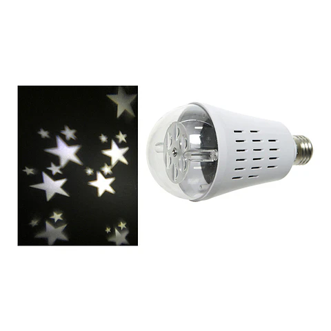 Lâmpada LED Projetora de Estrelas E27 (Luz Quente) 7.5x14.5cm - LUMINEO