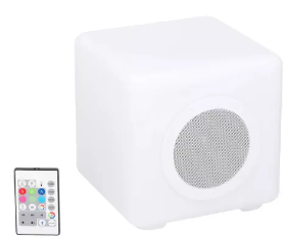 Портативная Bluetooth колонка DUNLOP для улицы с LED-подсветкой (IPX4, 20x20 см) 1
