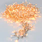 Guirlanda 120 LEDs Branco Quente c/ Cabo Transparente 12m (Exterior IP44) - BASICS - Thumbnail 2