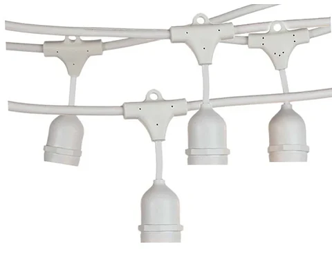 Guirlanda Elétrica de Exterior Feron CL50-8 c/ 10 Casquilhos E27 (Branca, 8m)