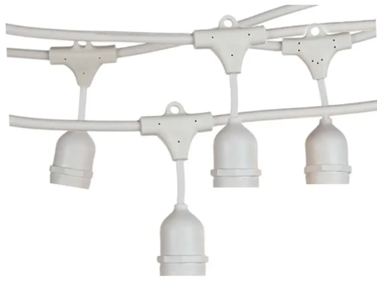 Guirlanda Elétrica de Exterior Feron CL50-8 c/ 10 Casquilhos E27 (Branca, 8m) 1