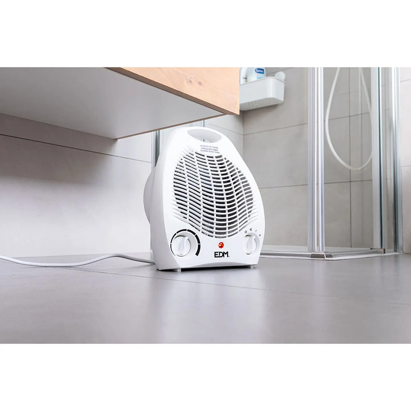 Termoventilador Compacto EDM 1000-2000W (Branco) 4