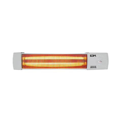 Aquecedor de Parede a Quartzo para WC EDM 1200W Ajustável (Gris/Marfil)