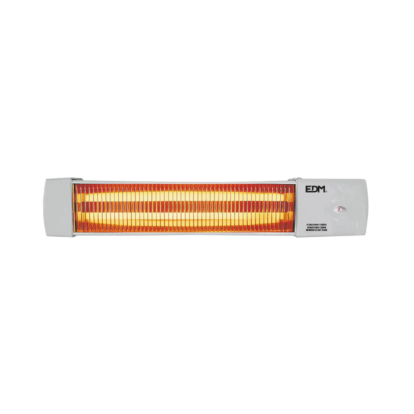Aquecedor de Parede a Quartzo para WC EDM 1200W Ajustável (Gris/Marfil) 2
