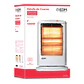 Aquecedor de Quartzo Oscilante EDM 1200W (Branco) - Modelo 3 Barras c/ Antitombo - Thumbnail 3