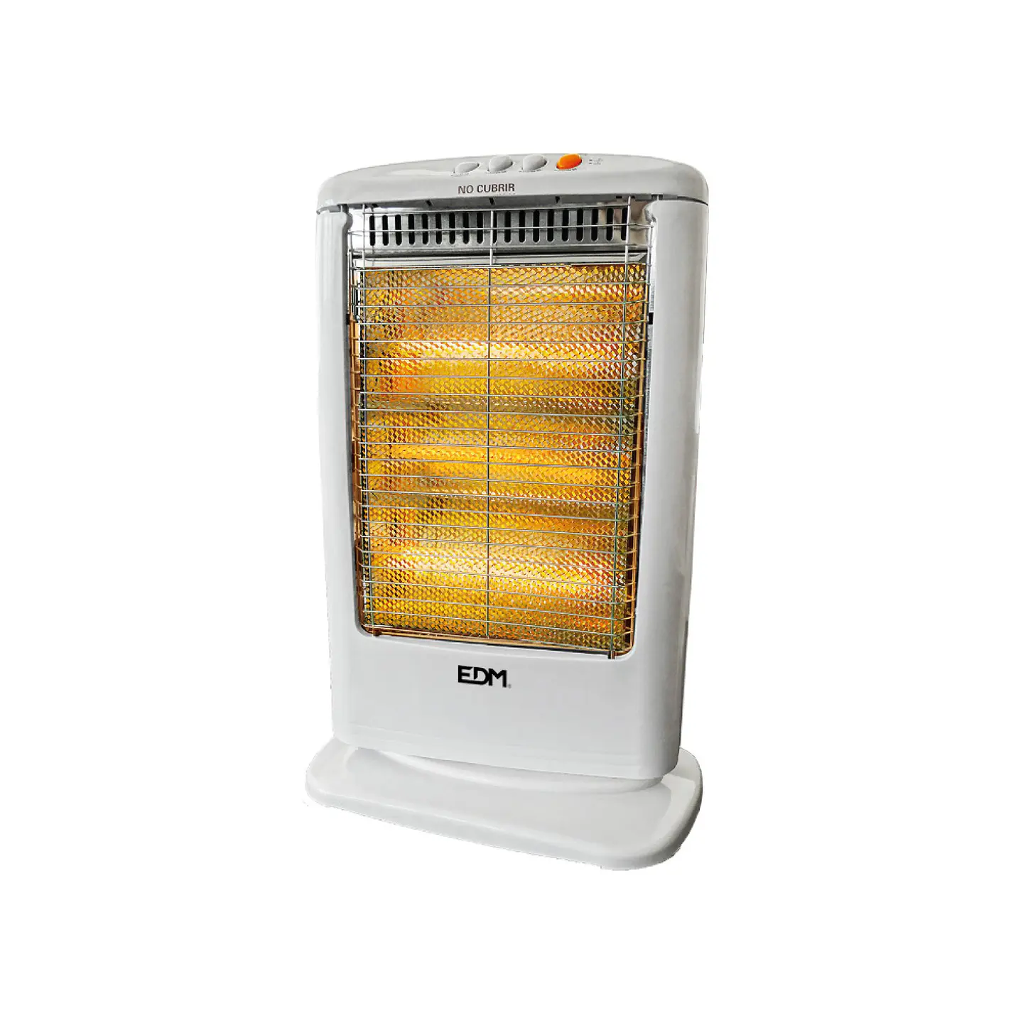 Aquecedor de Quartzo Oscilante EDM 1200W (Branco) - Modelo 3 Barras c/ Antitombo 1