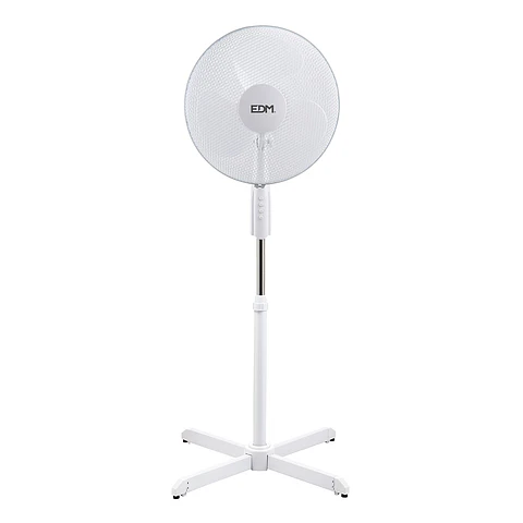 Ventilador de Pé EDM 45W Ø40cm (Branco)