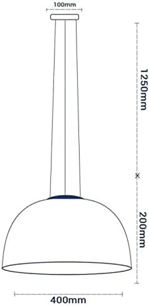 Candeeiro de Suspensão Optonica E27 3D (Cromado / Motif Círculos) - Ø400mm