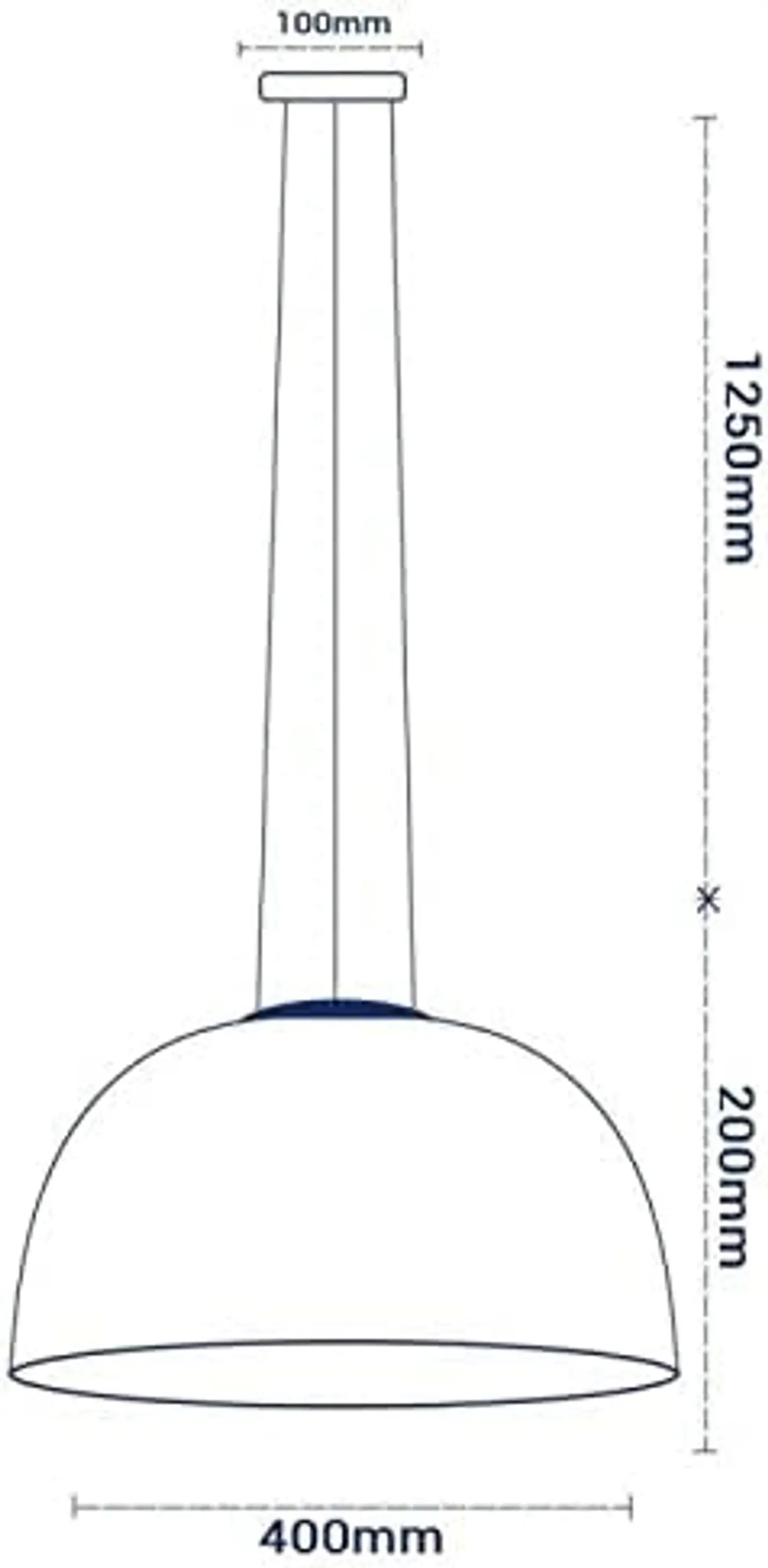 Candeeiro de Suspensão Optonica E27 3D (Cromado / Motif Círculos) - Ø400mm 2