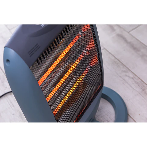 Aquecedor de Quartzo Oscilante EDM 1200W - 3 Barras c/ Antitombo