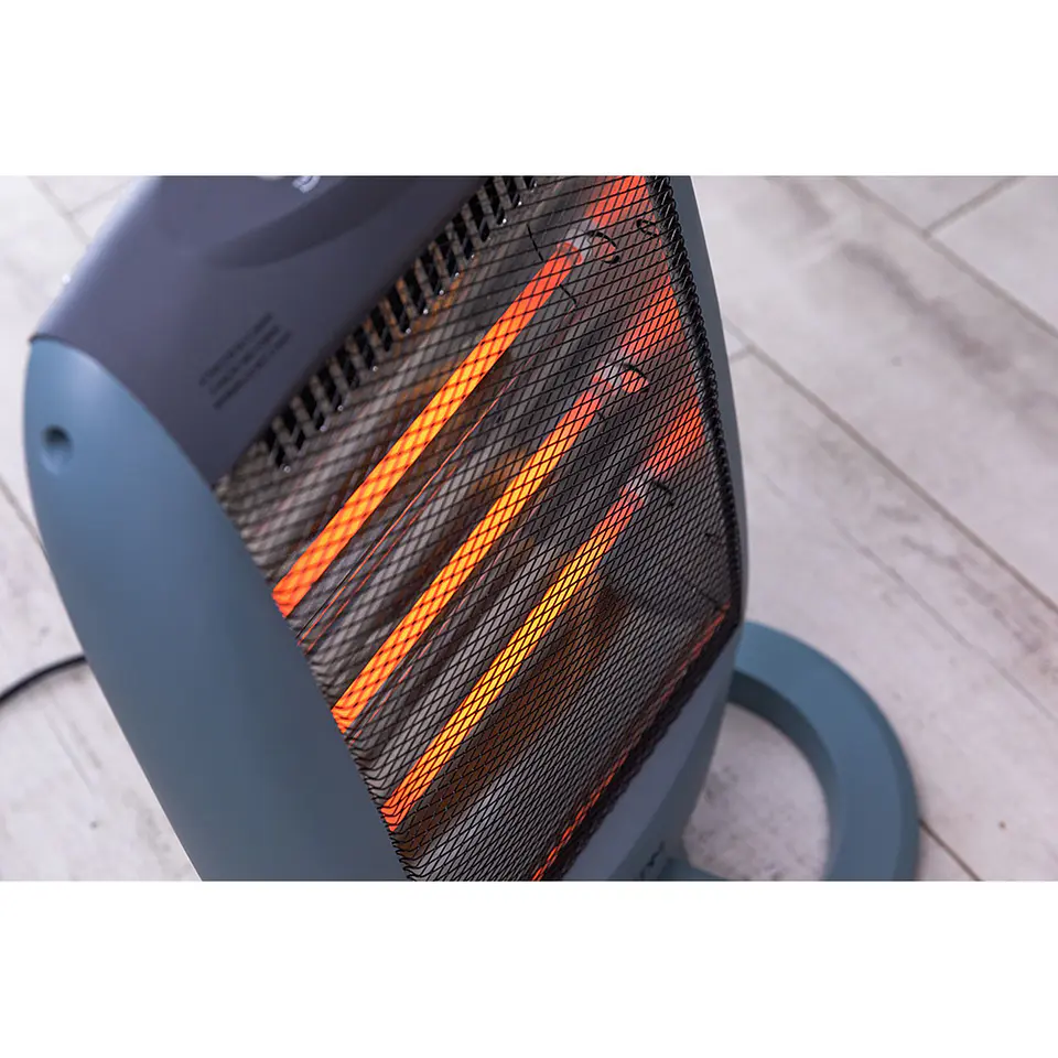 Aquecedor de Quartzo Oscilante EDM 1200W - 3 Barras c/ Antitombo 2