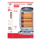 Aquecedor de Quartzo Oscilante EDM 1200W - 3 Barras c/ Antitombo - Thumbnail 5