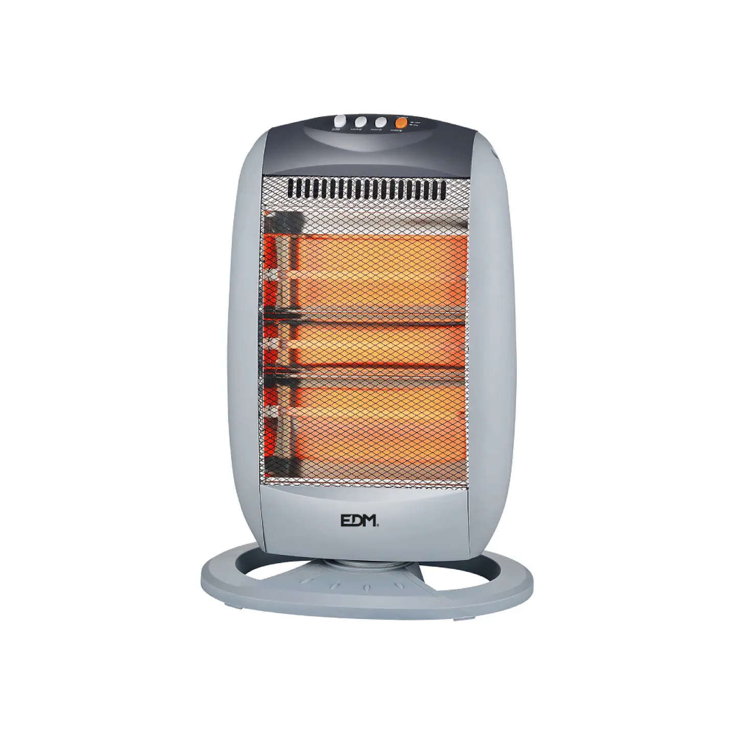 Aquecedor de Quartzo Oscilante EDM 1200W - 3 Barras c/ Antitombo 1