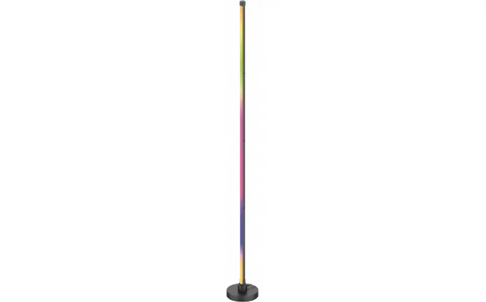 Candeeiro de Pé (Canto) LED RGB Optonica 17W c/ Comando (Preto) 1