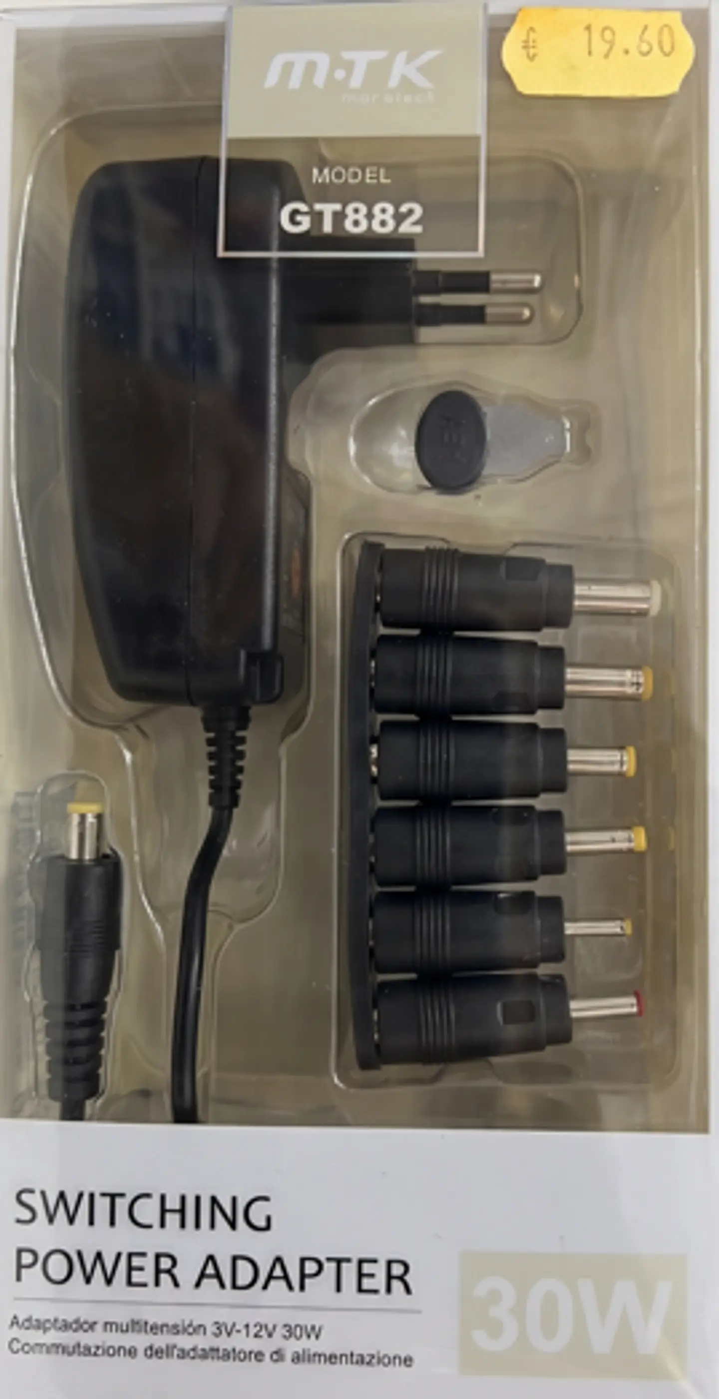 Adaptador de Corrente Universal MTK 30W (3V-12V) c/ 6 Fichas e 1 Porta USB 1