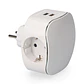 Adaptador Triplo Schuko c/ 2 USB EDM (Branco) - Thumbnail 1