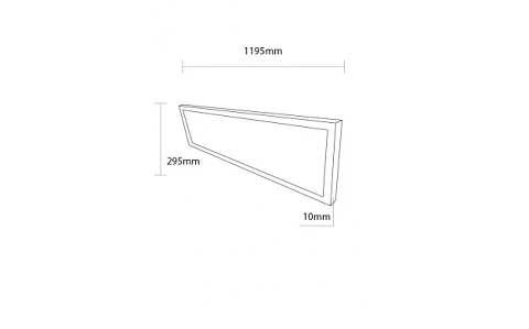 Painel LED 30x120 cm Optonica 45W Flicker Free (Branco )