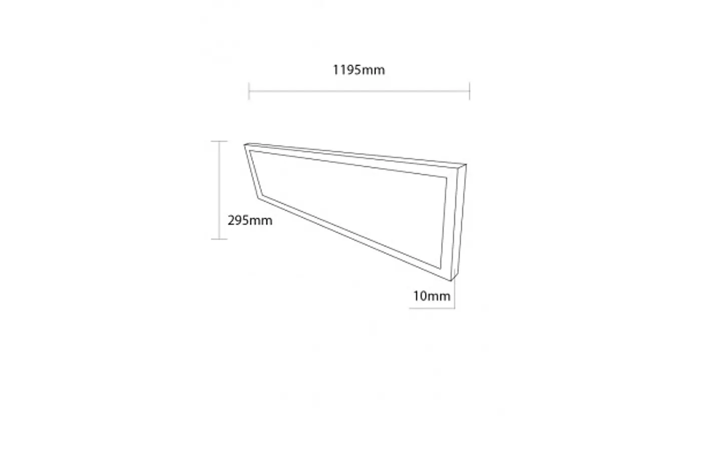 Painel LED 30x120 cm Optonica 45W Flicker Free (Branco ) 2