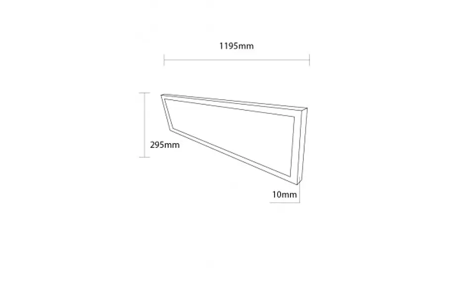 Painel LED 30x120 cm Optonica 45W Flicker Free (Branco ) 2