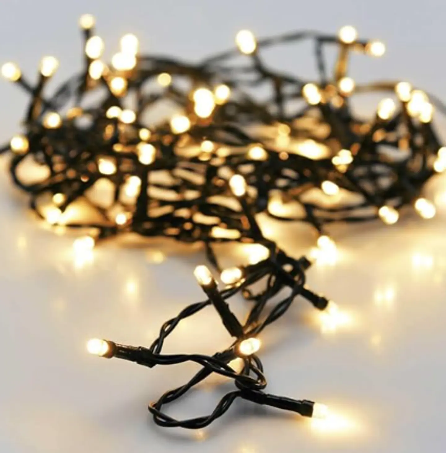 Série de Luzes de Natal POPULAR 180 Lâmpadas (Amarelo) - Cabo Preto 1