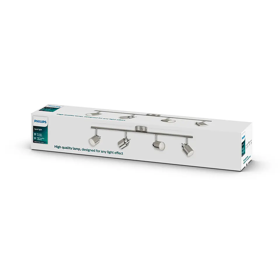 Projetor 4 Elementos PHILIPS Meranti GU10 (Cromado Fosco) - 69cm 2