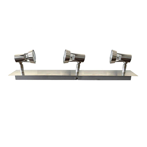 Régua 3 Focos GU10 EDM Sun Cromo Mate - 44,5cm