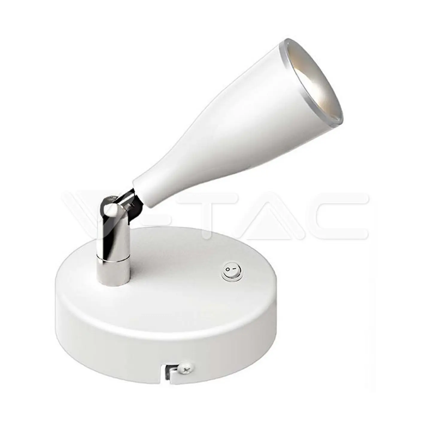Aplica LED 4.5W V-TAC Branco 3000K com Interruptor - VT-805 1