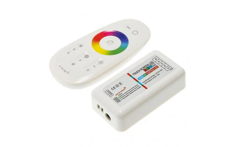 Mini Controlador Tátil LED com Controlo Remoto para Fita RGBW Branco Optonica (SKU: 6329)