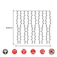 Cortina LED Easy-Connect 2x2m 200 LEDs Branco Quente 30V EDM (SKU: 71263) - Thumbnail 2