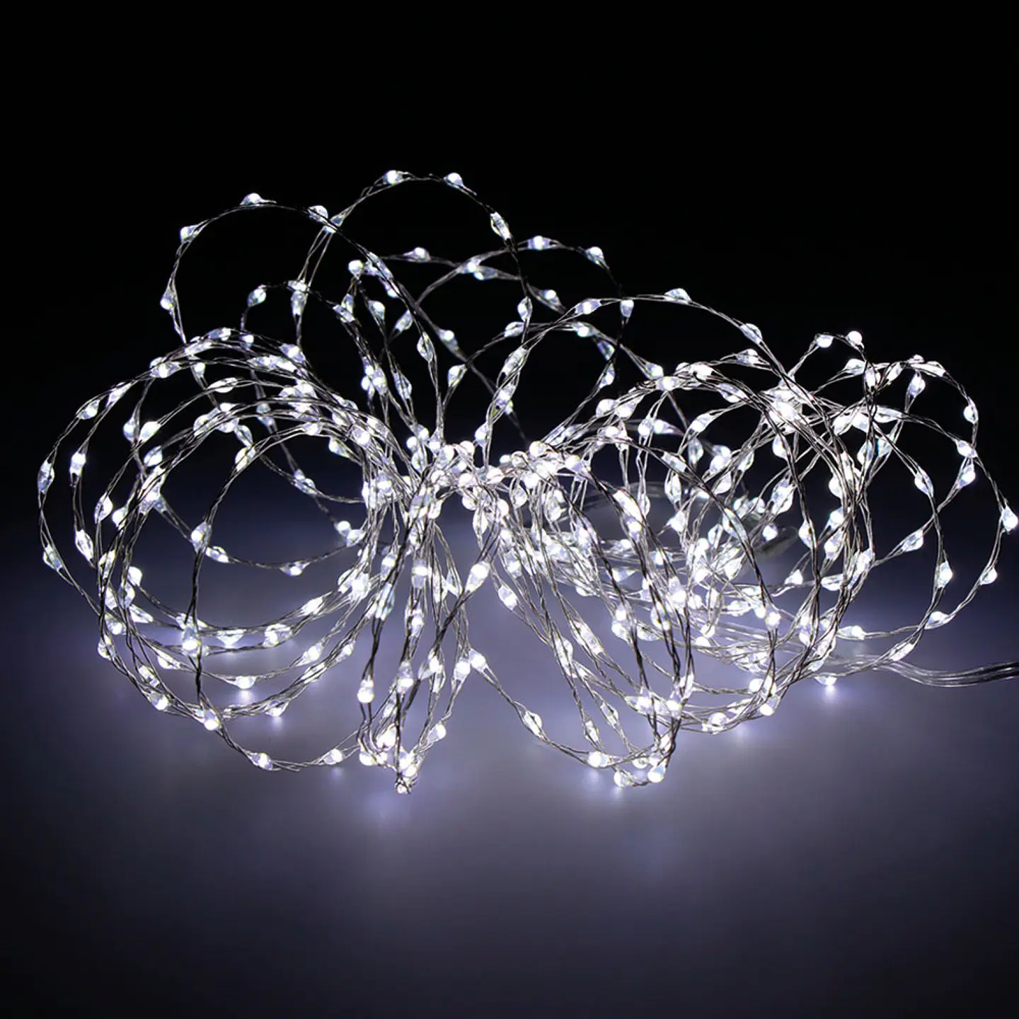 Grinalda Micro LED Extra Brilhante Exterior 600cm 378 LEDs Branco Frio (SKU: 71066) 1