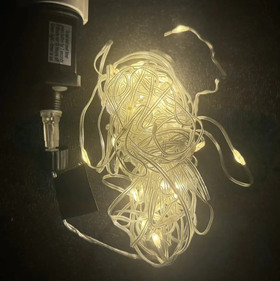 Série de Natal LED 100 LEDs Amarelo 12m - Domingos (Ref: 473298) 1
