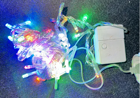 Grinalda Elétrica LED 6m 100 LEDs Multicor