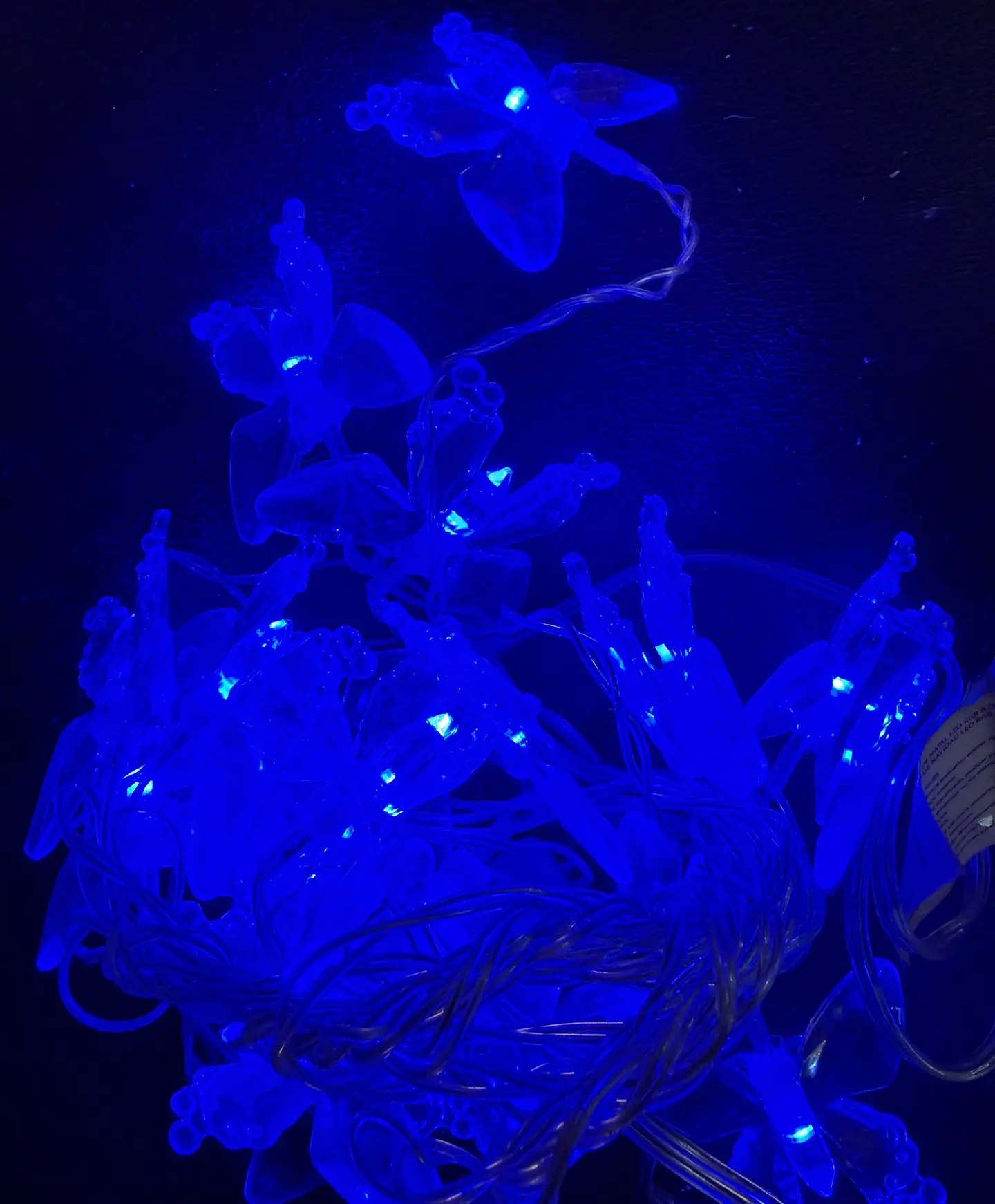 Декоративные новогодние светодиодные огни Luz Europa 20 LED Синяя бабочка (Model: YF-D6065) 1