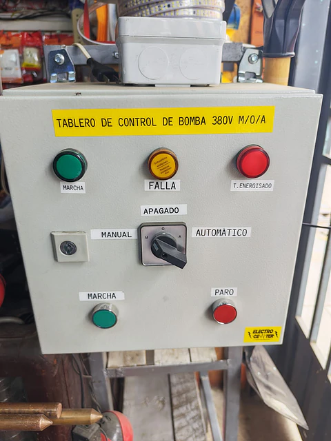 tablero manual automático para bomba de agua  