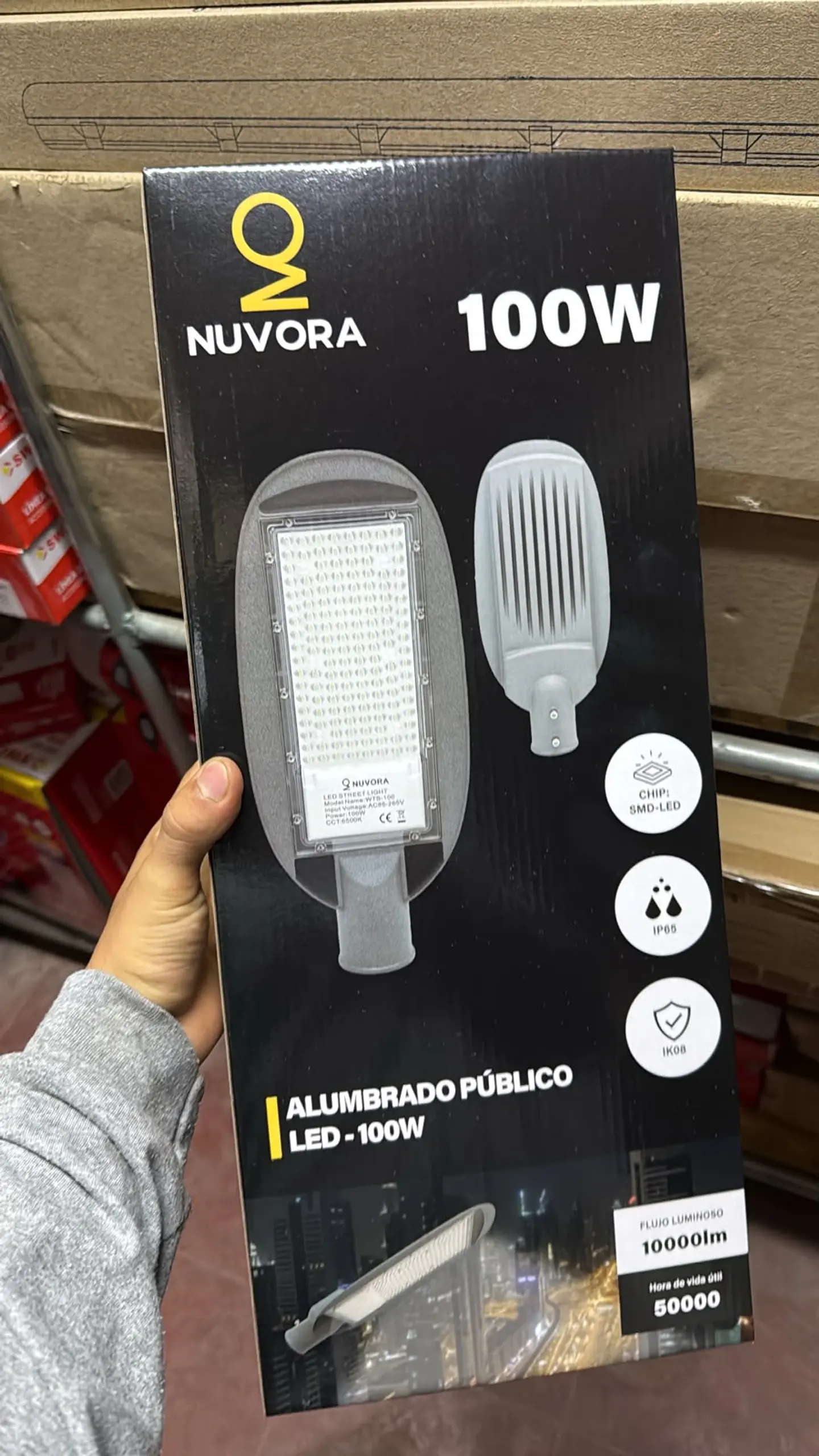 Luminaria Ap Led 100w nuvora 3