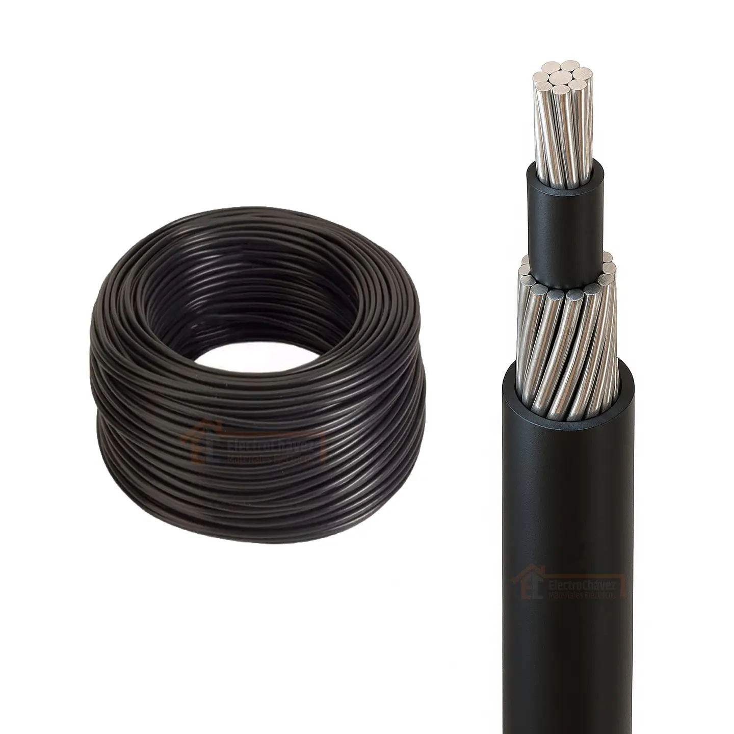 Cable Concentrico aluminio 2x6 1