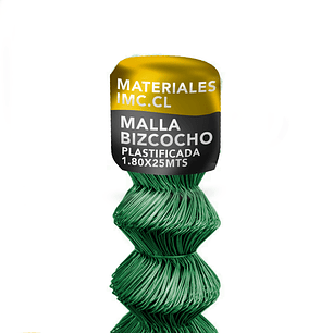 Malla Bizcocho 180x25mts Plastificada
