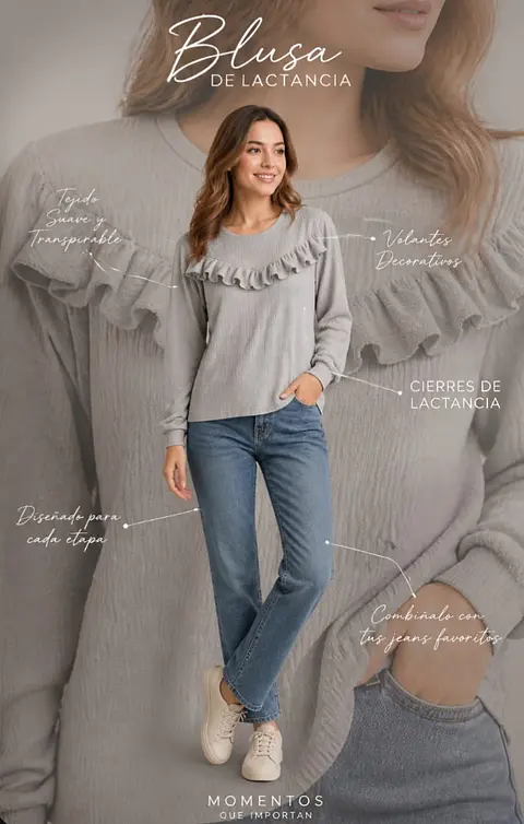 Blusa lactancia