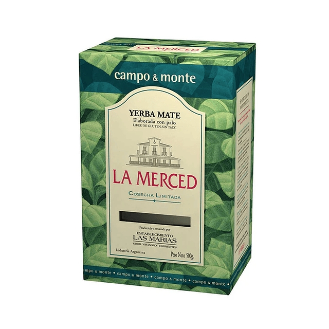 Yerba Mate La Merced con palo Campo Monte 500 grs.