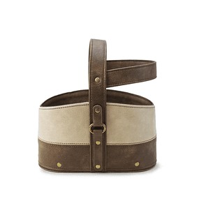 Canasta matera 2 cuerpos - tabaco