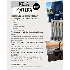 RIFA MATERA a beneficio 