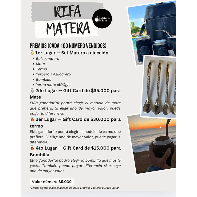 RIFA MATERA a beneficio 