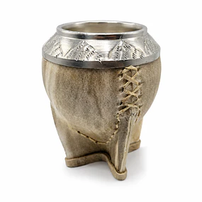 Mate Torpedo de Cuero Crudo Uruguayo 