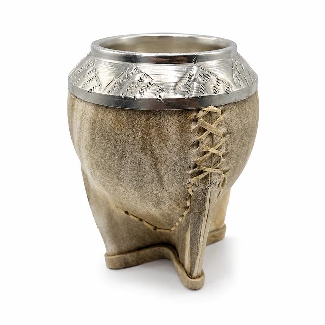 Mate Torpedo de Cuero Crudo Uruguayo 