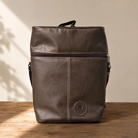Bolso TRINI eco cuero cafe