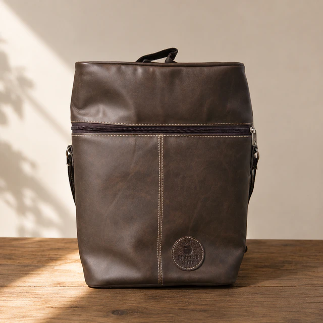 Bolso TRINI eco cuero cafe